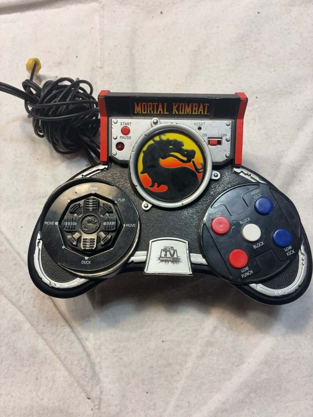 NOT TESTED Jakks Pacific Mortal Kombat Plug & Play TV Games Controller